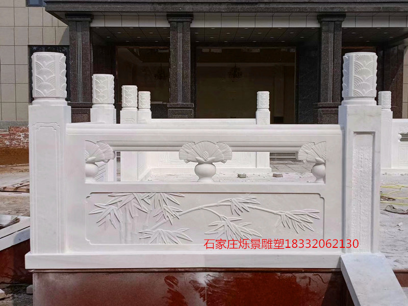 竹子栏板，汉白玉升旗台4