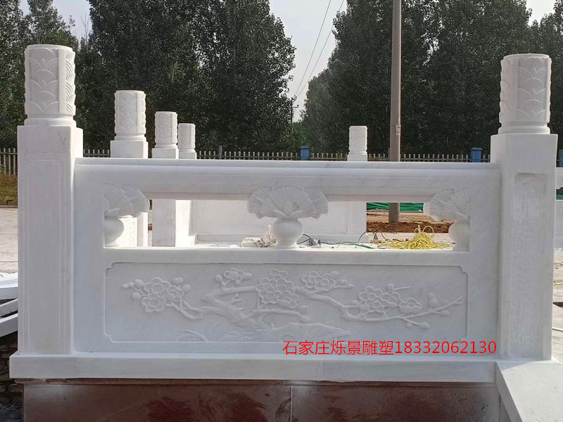 美化栏板雕塑，汉白玉升旗台6